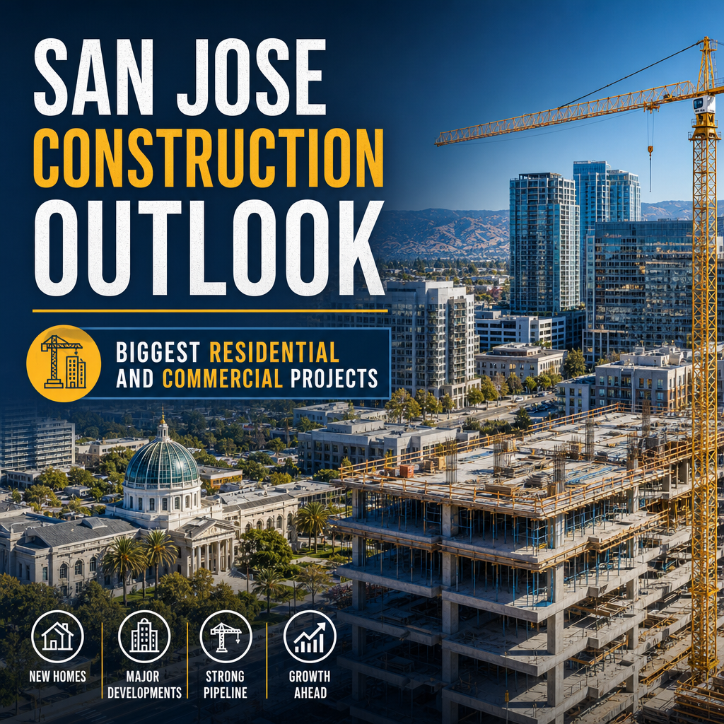 Illustration of San Jose Construction Outlook: Biggest Residential and Commercial Projects